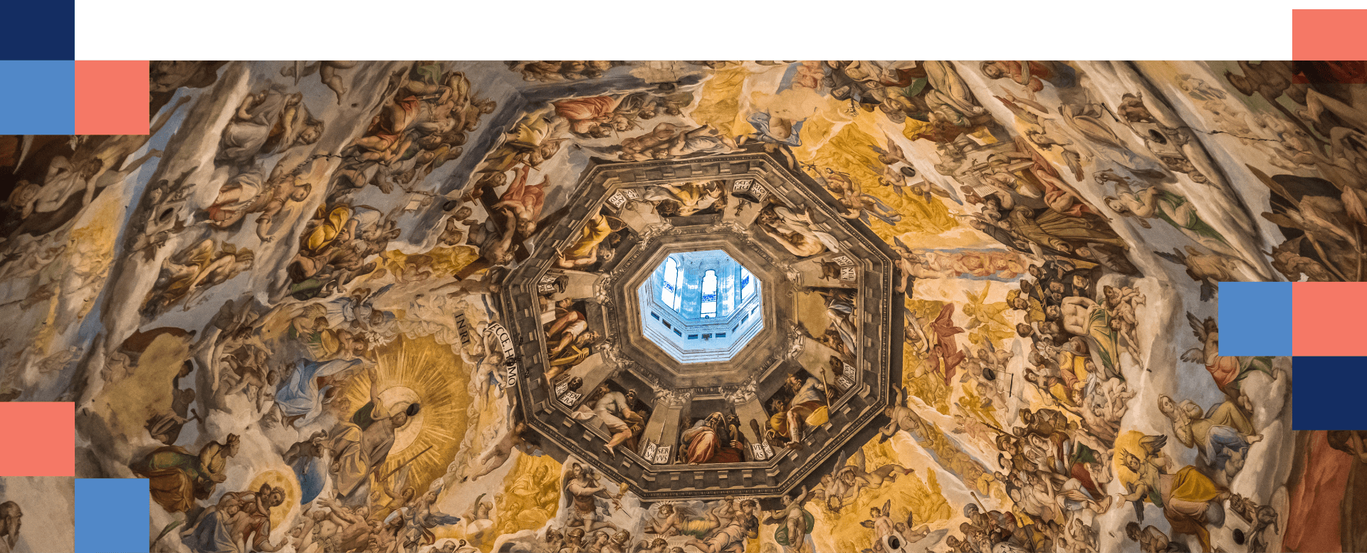 Fresken in der Kuppel der Kathedrale von Florenz