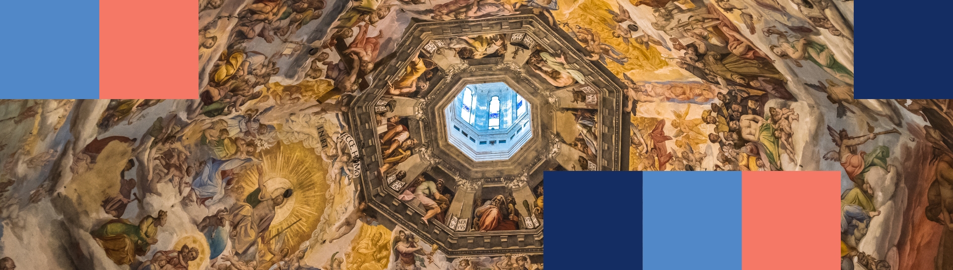 Frescos en la cúpula de la catedral de Florencia.