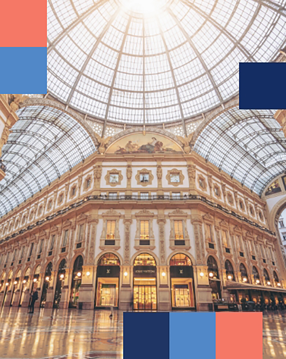 Inside Galleria Vittorio Emanuele II in Milan - mobile